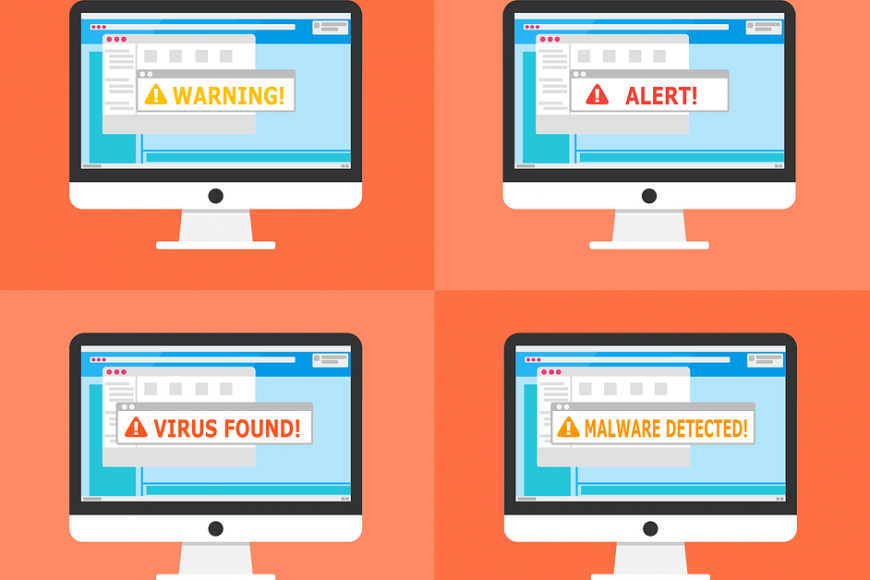 Free warning alert detected vector