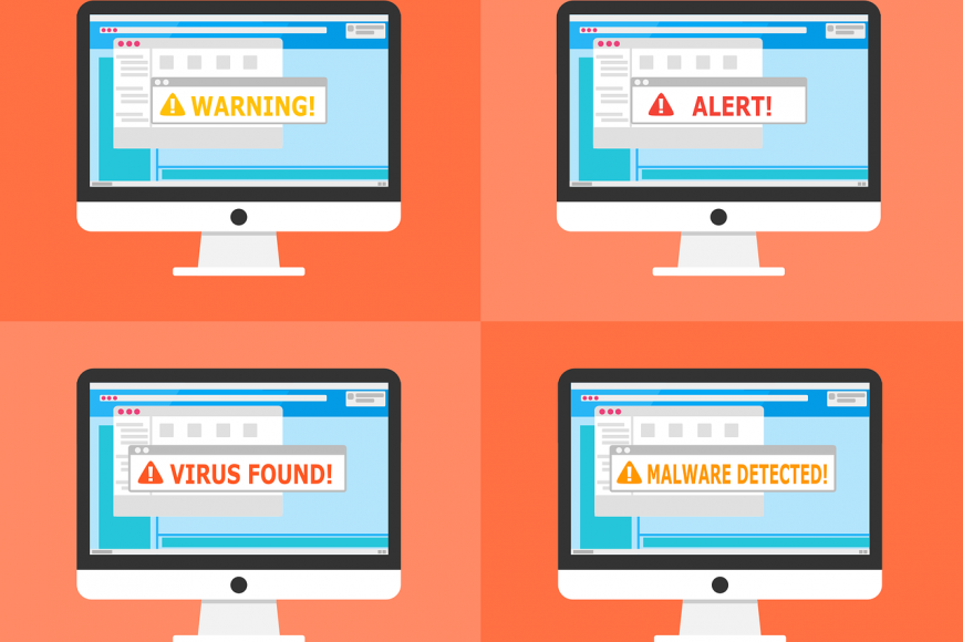 Free warning alert detected vector